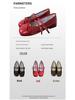 In Stock Rockfish Patent Leather Mary Jane Ballet Flats with Double Strap Bow - Women's Round Toe Low-Cut Shoes