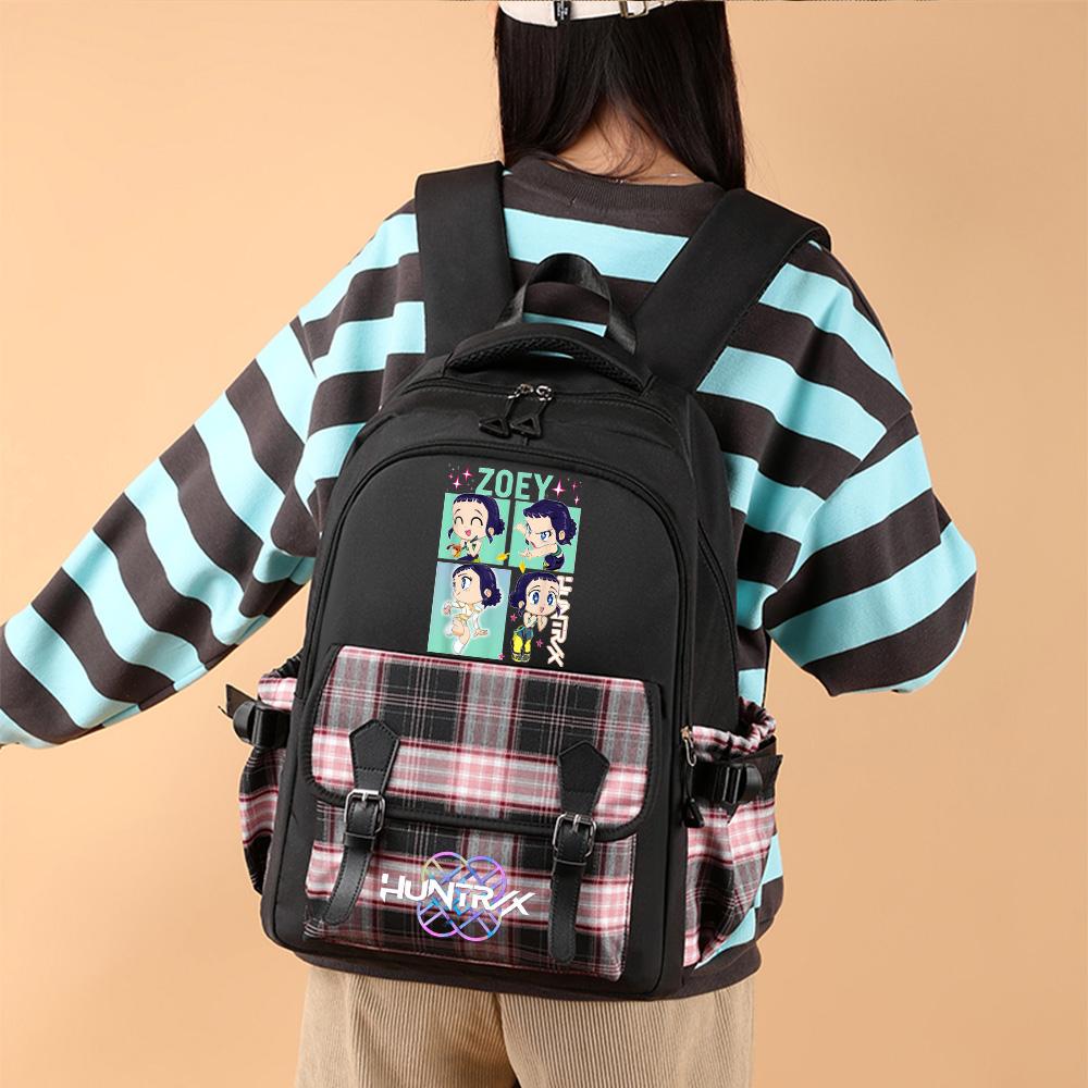Anime K-Pop Printed Large Capacity Backpack for Teenger Student Girl Boy Schoolbag Bookbag Women Large Capacity Waterproof Travel Bag Kid Gift