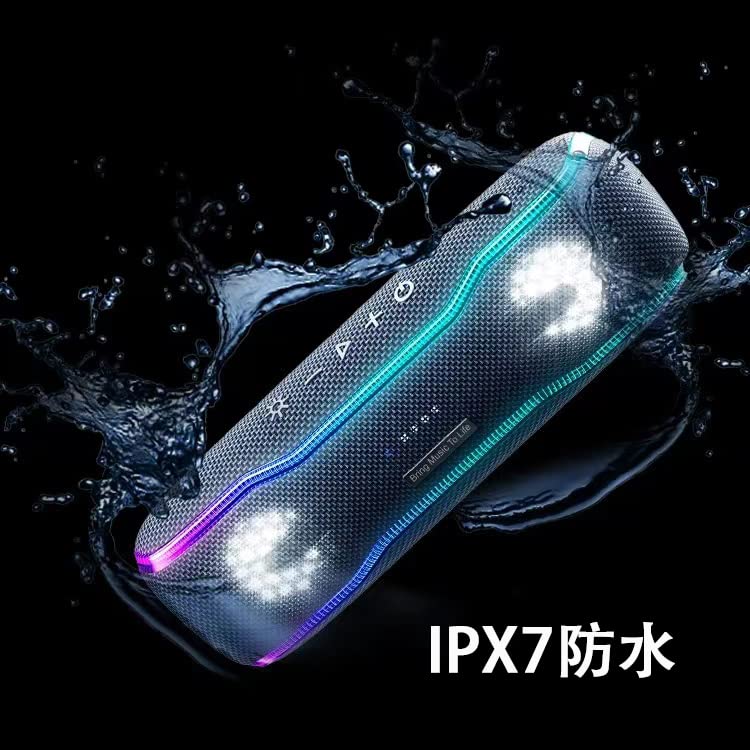 Bluetooth Bluetooth Loud Stereo Super Deep TWS Wireless Speaker 5.3 Speaker, Sound, Bass, Waterproof, (Black)