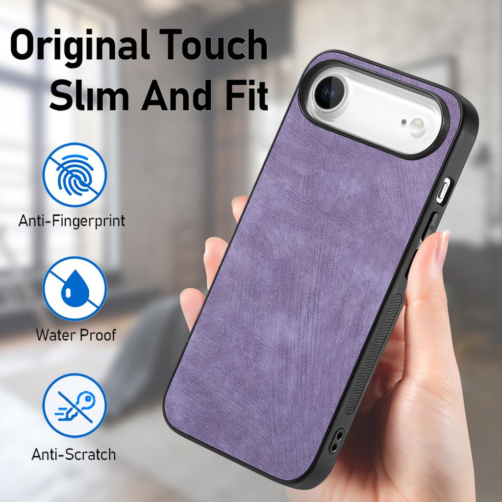 For iPhone Air Case Shockproof Slim Retro Leather Phone Back Cover