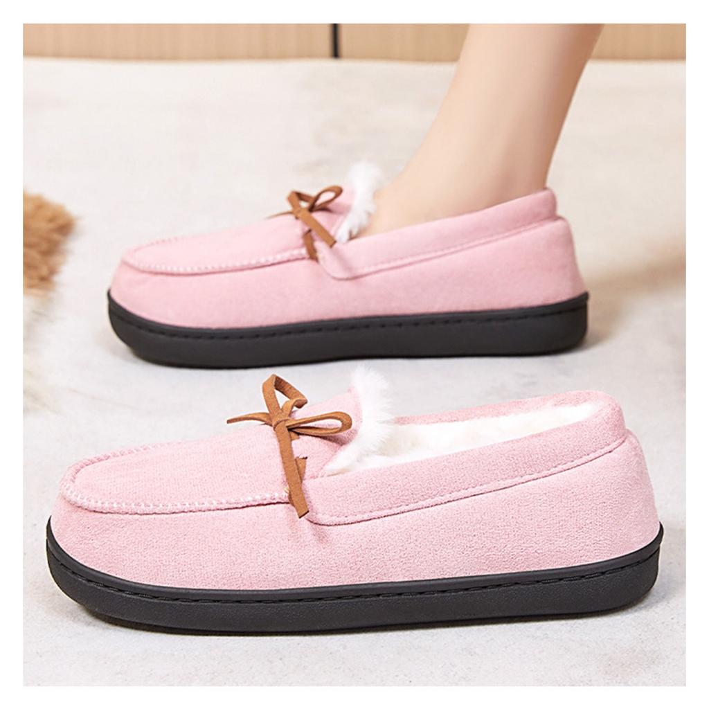 Women's Winter New Shoes with Plush and Thick Cotton Boots, Wearing Snow Boots for Warmth, Slippers, and Home Short Boots