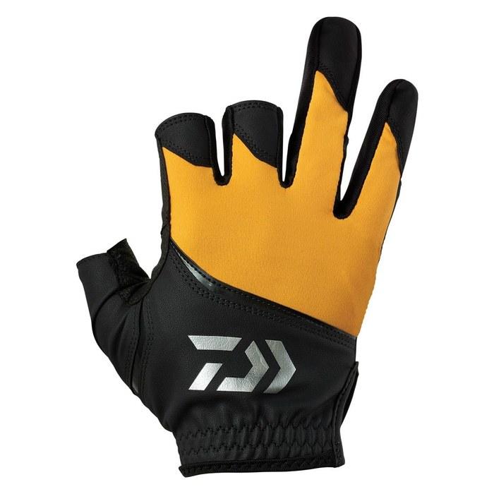[Daiwa] UV Cut Gloves with Pads DG-2025 (Orange, M)