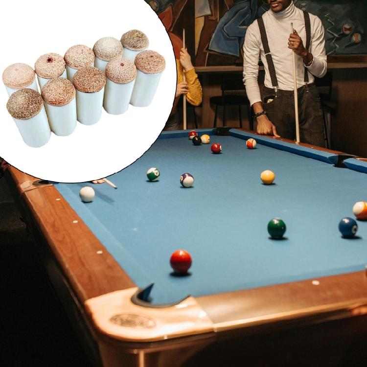 10Pcs Slip on Pool Cue Tips Pool Cue Tip Covers Billiard Cue Tips Replacement Protectors for Snooker and Pool Cues