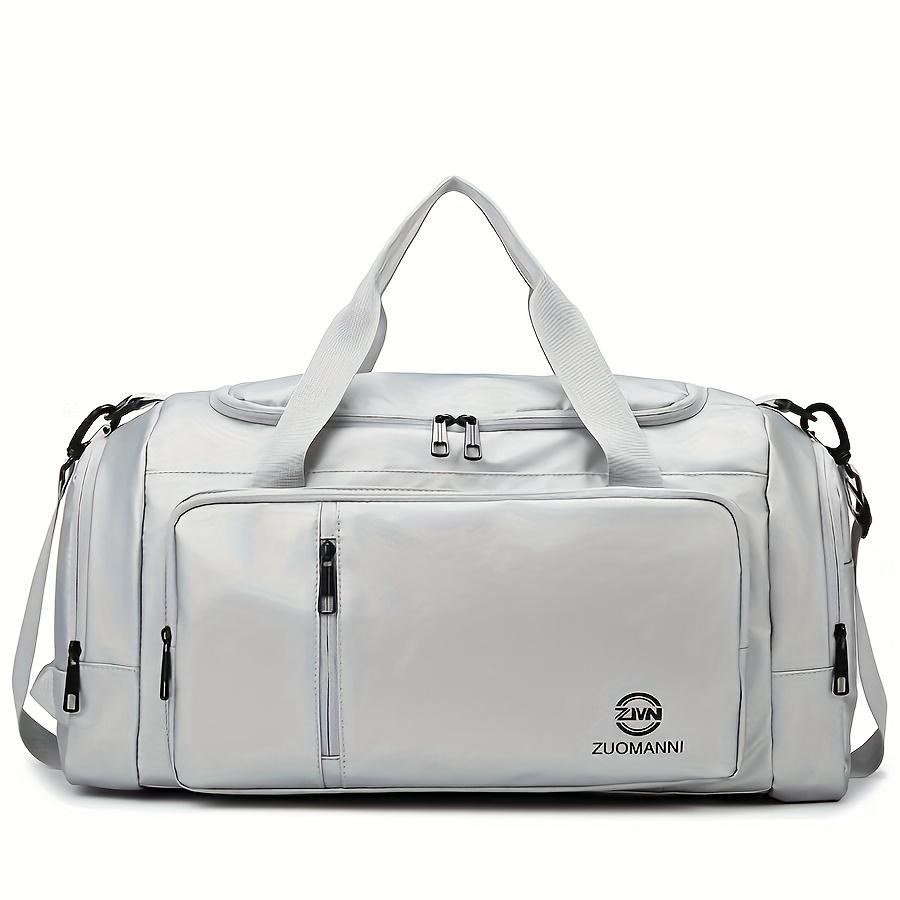 

Багатофункціональна дорожня сумка-дафл великої місткості, портативна повсякденна спортивна фітнес-сумка, унісекс сумка для щоденного використання білий