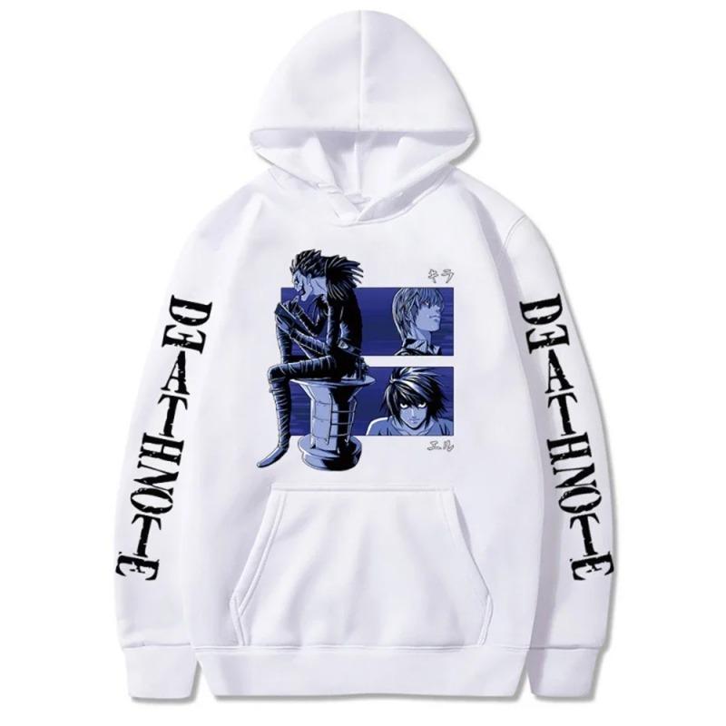 Autumn Anime Death Note Ryuk Graphic Printed Hooded Men Women Manga Hoodies Sweatshirt Harajuku Unisex Streetwear