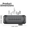 TF Card Support Wireless Bluetooth Speaker FM Radio Wireless Sound Box Portable Bedside Clock