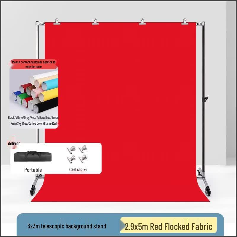 Miaotu Stainless Steel Mobile Photography Background Stand Kit