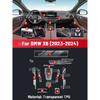 Anti-scratch Car Interior Center Console Media Dashboard Navigation TPU Protector Film For BMW X6  2024 Sticker