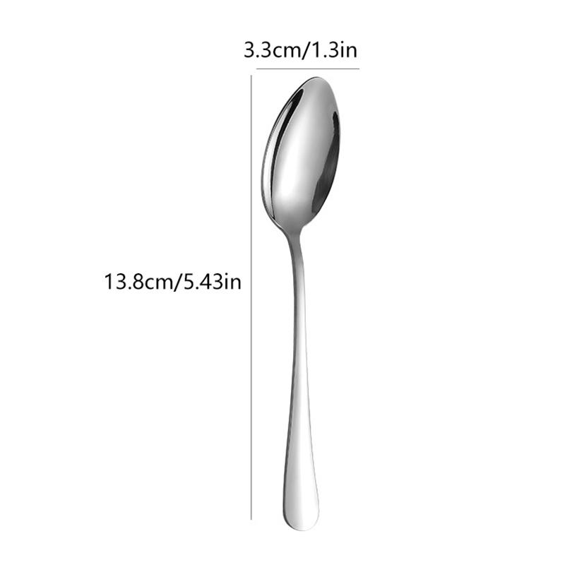 304 Edelstahl Gewürzlöffel Kaffeelöffel Eis Dessertlöffel Mini Rührlöffel Küchenzubehör Geschenk