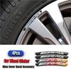 4Pcs Car Styling Wheel Rim Aluminum Logo Sticker Wheel Hub Decals For Mercedes Benz AMG A B C E G CLA W211 W203 W204 W210 W124 YM9