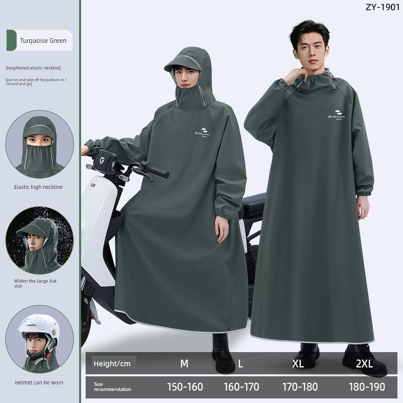 Electric Vehicle Raincoat for Adults, Long Full-Body Raincoat for Heavy Rain, 2026 New Model, Women's Single-Person Full-Body Rain Poncho for Riding