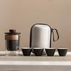 High-end travel tea set Portable anti-scalding hand grab glass teapot Kuaike cup Kung Fu souvenir business gift