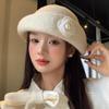 Pearl Woolen Bucket Hat Bow Wool Fisherman Hat Fashion Basin Hat  Outdoor