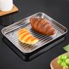 Stainless Steel Barbecue Tray Flat Chassis Multi Purpose Removable Cooling Rack Tray Set Kitchen Nonstick Cake Baking Pan