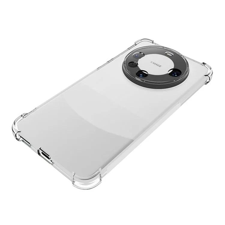 Pouzdro na telefon pro Huawei Mate 60 Pro 1,0 mm Ultratenké Nárazuvzdorné TPU Kryt na telefon (Přesný otvor pro zadní objektiv)