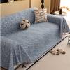 Full Cover Sofa Throw Cover Non-Slip All-Season Universal One-Piece Sofa Mats Secure Soft Chenille Couch Cover Cushion Protector