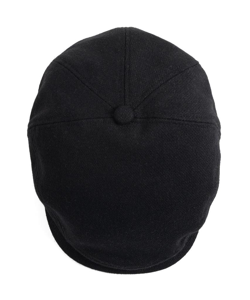 Waildeubeuligseu Melton Wool Hunting Cap (Black)