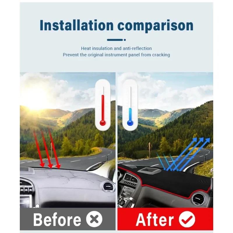 For Jaguar XF 2009-2015 Models Car Dashboard Cover Sun Shade Mats Avoid Light Pads Instrument Panel Protective Car Accessories