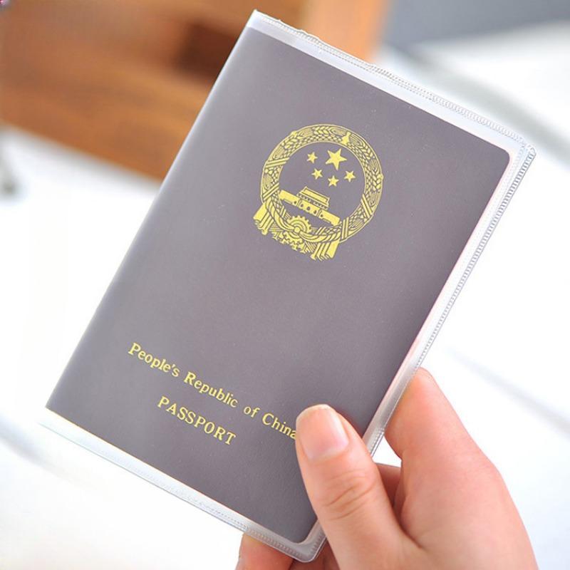 Passport Case Frosted Transparent Multi-functional Passport Case Card Case ID Card Case Travel Document Case
