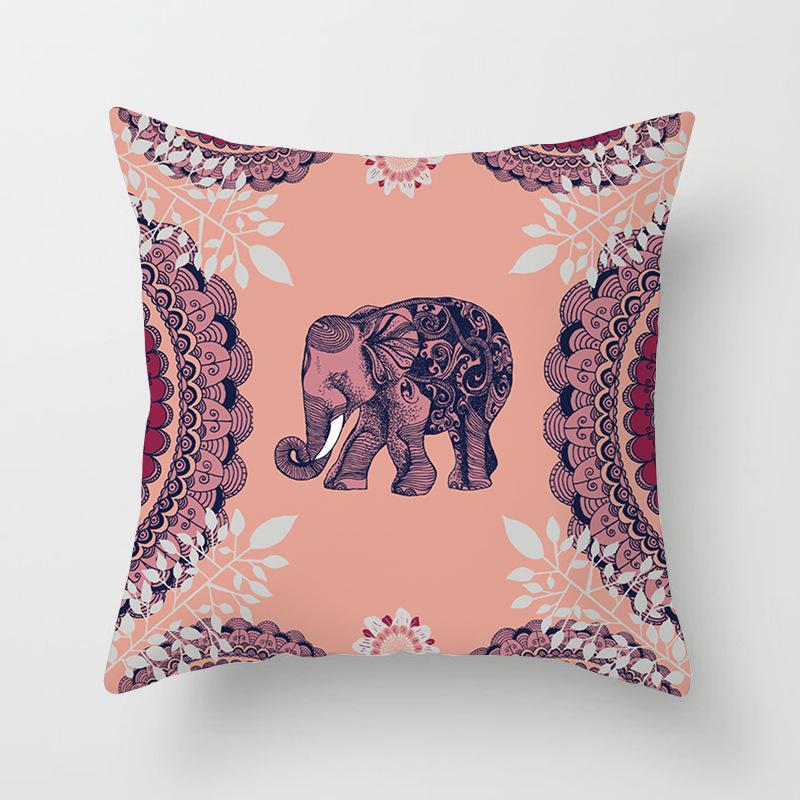 

Новый индийский этнический стиль, домашний декор, наволочка для квадратной подушки на диван из персиковой кожи, наволочка для подушки спинки 44 * 44Cm (excluding pillow core)