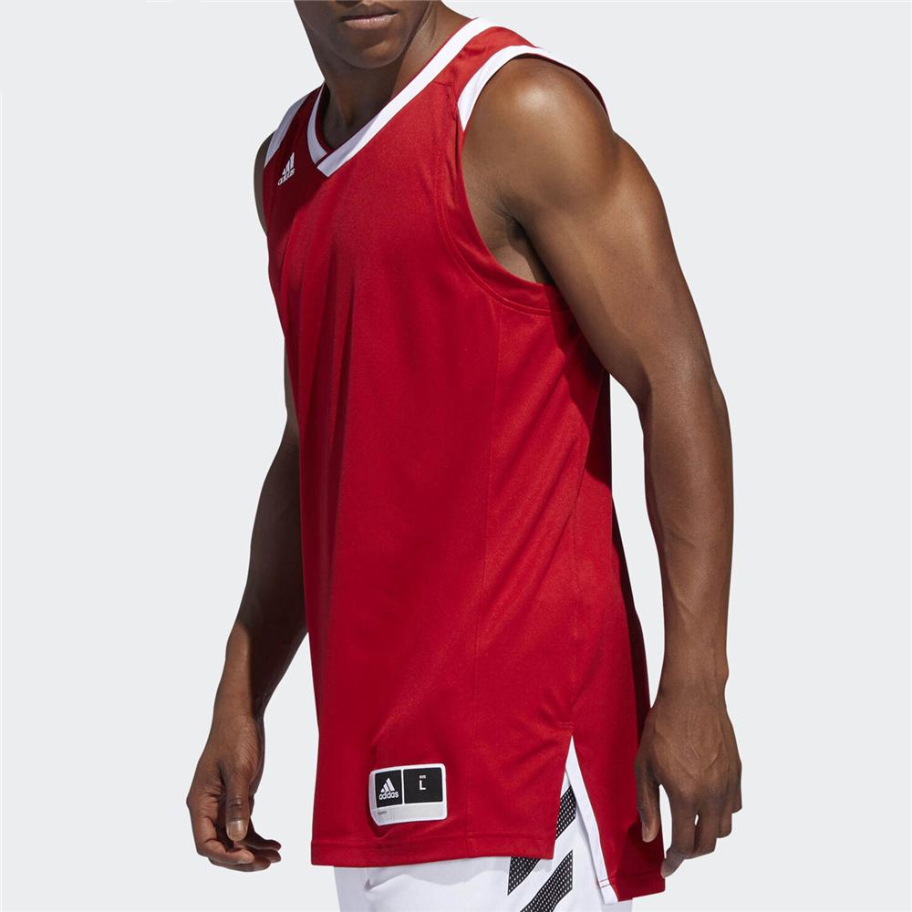 Adidas Mens Running Series Moisture-Wicking Fitness Sports Quick-Dry Basketball Vest Men tops Red BQ7767