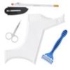 Beard Shaping Tool Set Beard Shaping Template Folding Comb Scissors Beard Grooming Set