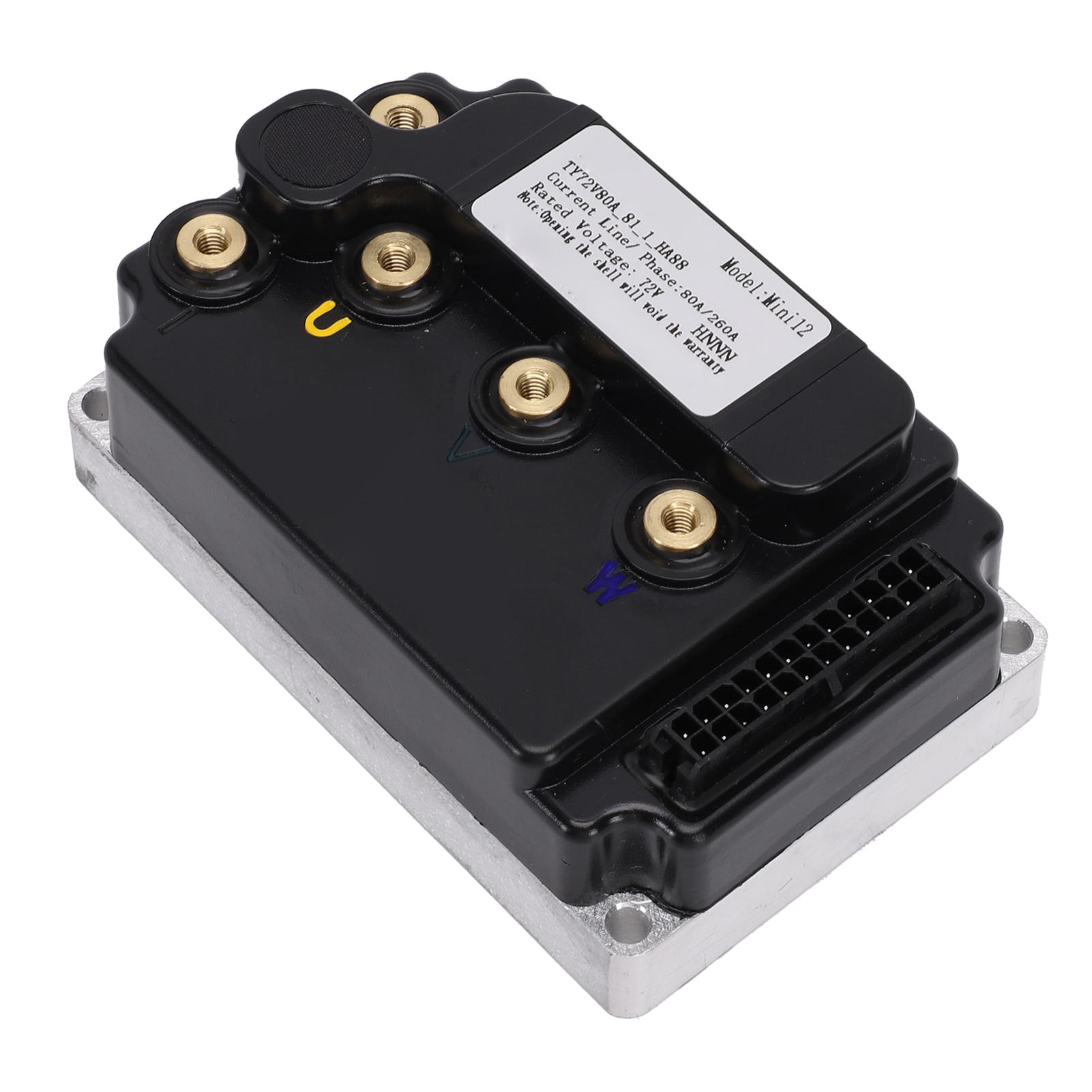 72V Brushless   Motor Controller, 260A Phase Current 80A Bus Current 10000W Programmable E Bike Controller with Battery  , for Electric Moto