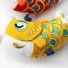 Carp Streamer Carp Streamer Smile Carp 43cm Indoor Natural Wooden Stand Crepe Tapestry Carp Decoration Mini 5 Carp May Doll Compact Boy's Festival