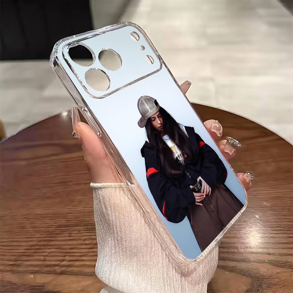

Чехол для телефона singer B-Billie Eilish для iPhone 17 16 15 14 13 12 11 Mini Pro Max Plus Прозрачный чехол iPhone13