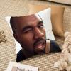 Funny K-Kanyes W-Wests Pillow Case Anti-Dustmite Pillowcase Invisible Zipper Silky Plush Sofa