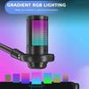 Professional USB Studio Microphone for PC Streaming Gaming YouTube Video Singing Gaming Recording PS4 RGB Anti-Spray Microfone