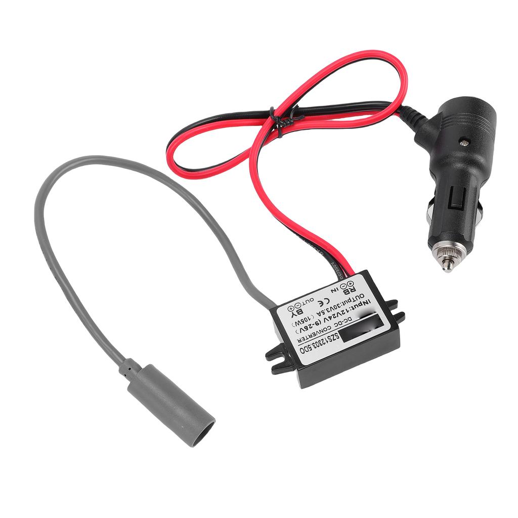 Car Adapter 12V 24V Step Up Converter to 30V 3.5A 16 AWG 30m Power Cord for RV Boat Trailer