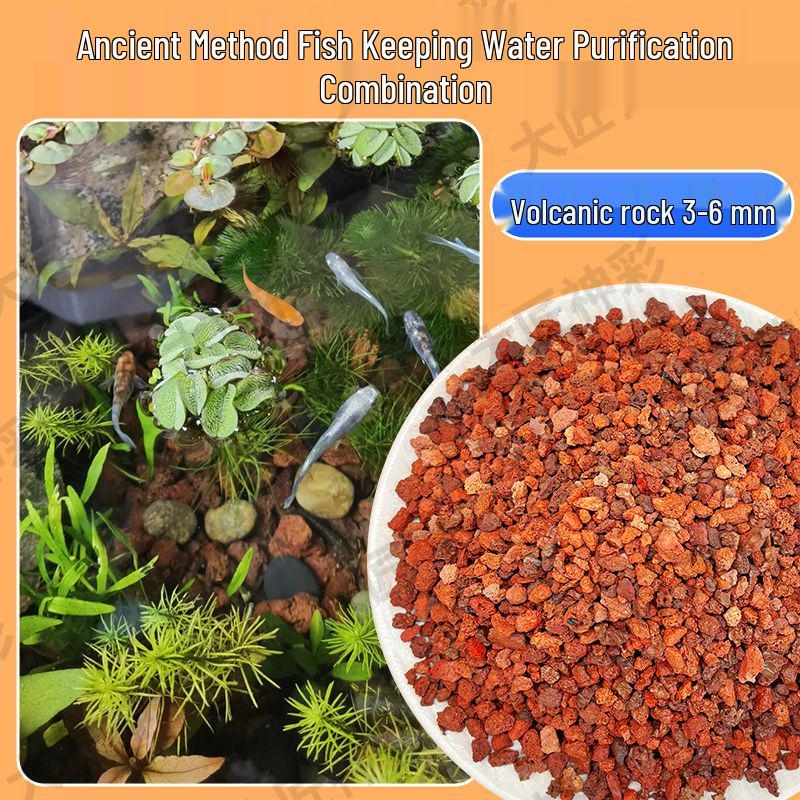 Lava Rock Stream Stone Set for Aquarium Substrate & Decoration