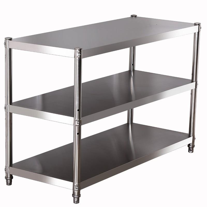 Nerezový kuchyňský úložný stojan pro krájení, odkládání pánví, misek a zeleniny