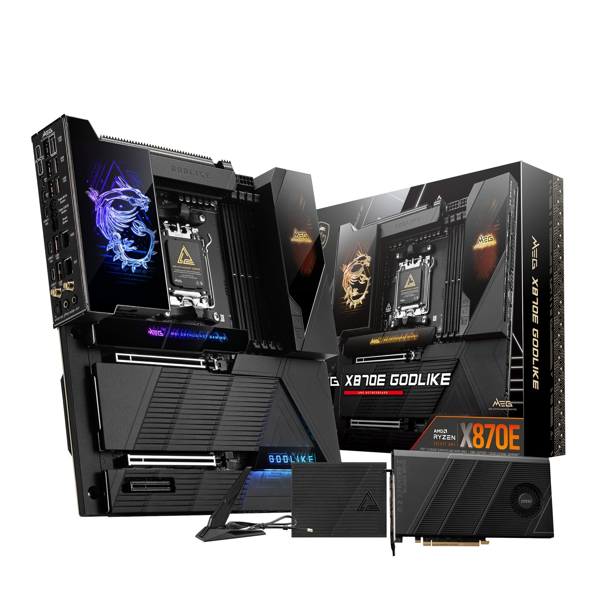 

MSI MEG X870E GODLIKE AMD Ryzen Series Compatible Socket AM5 DDR5 Материнська плата MB6622 9000/8000/7000 E-ATX