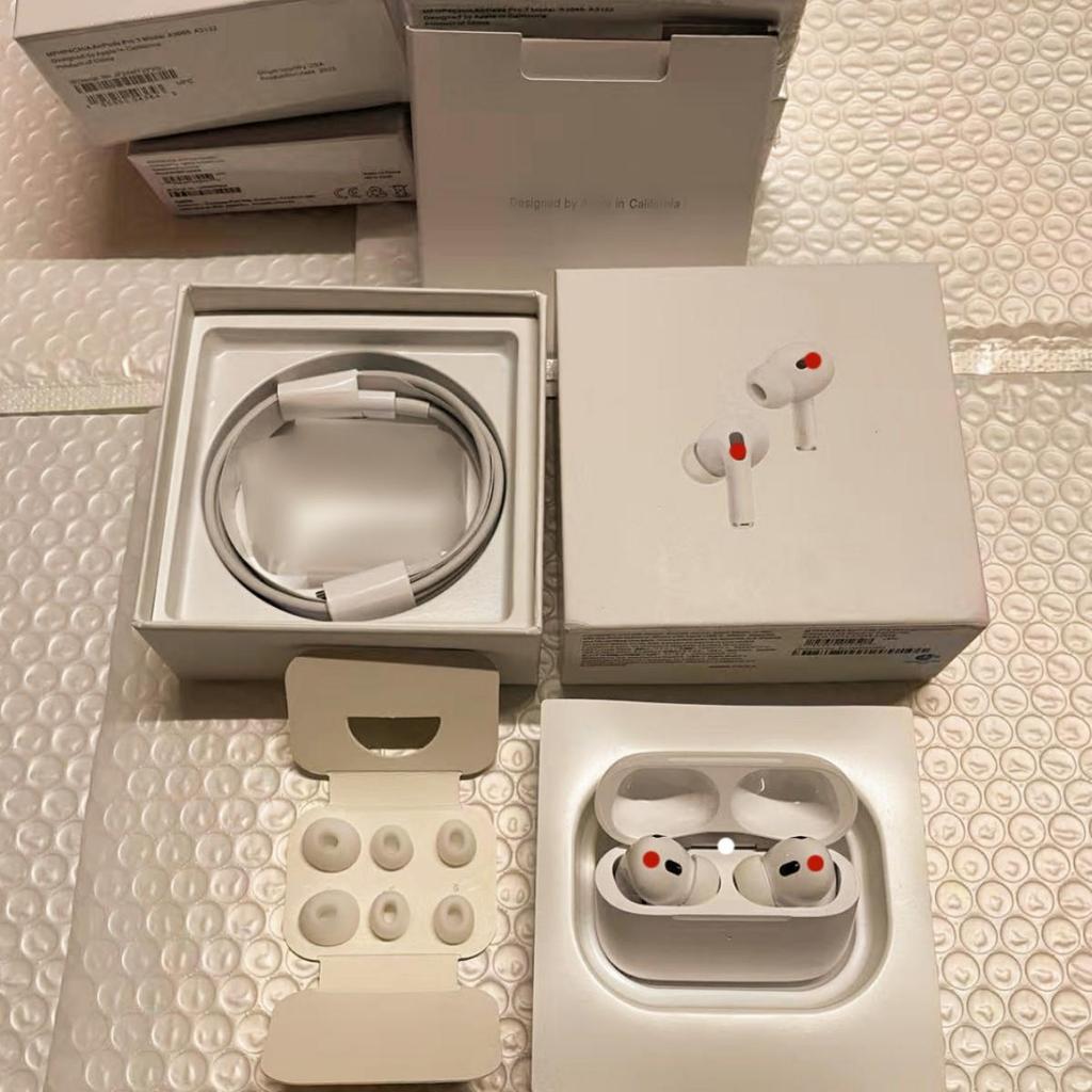 AirPods Pro Inalámbricos de Alta Calidad: Compatible con Apple y Huawei, Generaciones 2, 4, 5, 6, 7, Auriculares Bluetooth con Cancelación de Ruido Activa (ANC)