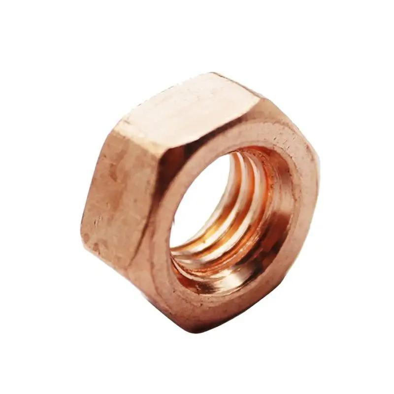 M3-M30 Copper Hex Nuts (Conductive)