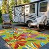Comfortable Crystal Velvet Rug Machine Washable Colorful Flower Pattern Area Rugs Living Room Bedroom Carpets Home Decor