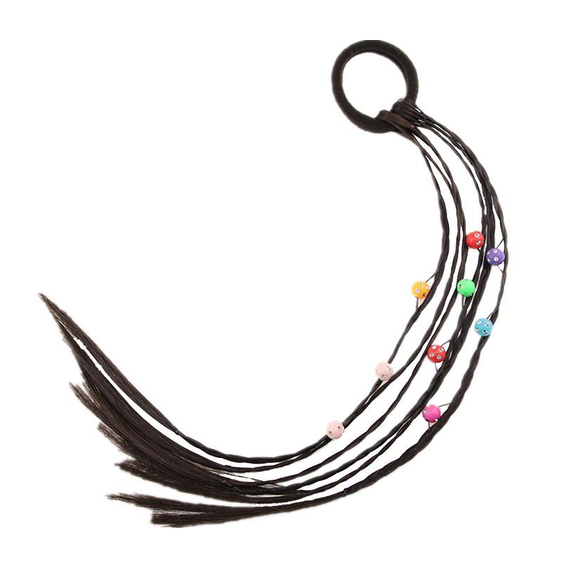 Summer Multicolro Fashion Elastic Hair Band Dimensional Dolls Flowers Rubber Band Hair Accessories Creative Birthday Gifts