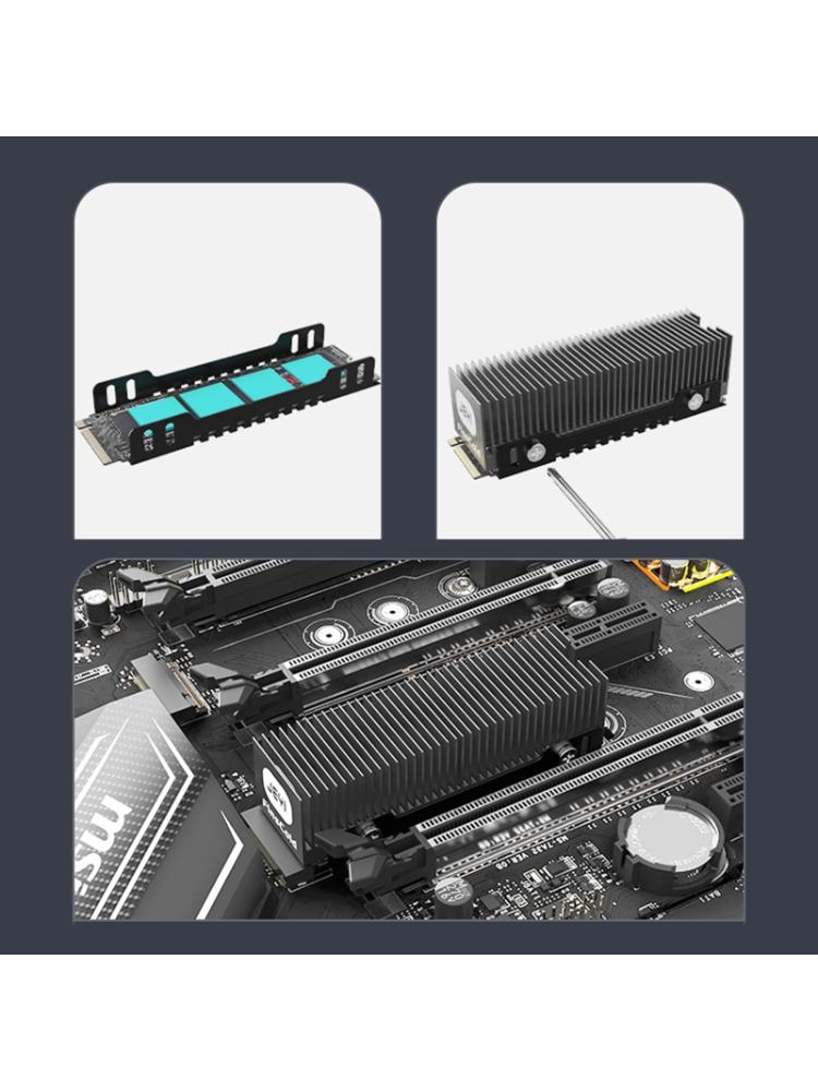 For M.2 SSD NVMe Heat Sink  2280 Solid Hard Disk Aluminum Heatsink with Thermal Silicone adscomputerCooler Radiator