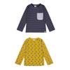 Lilly & Sid Childrens/Kids Striped Long-Sleeved T-Shirt (Pack of 2)