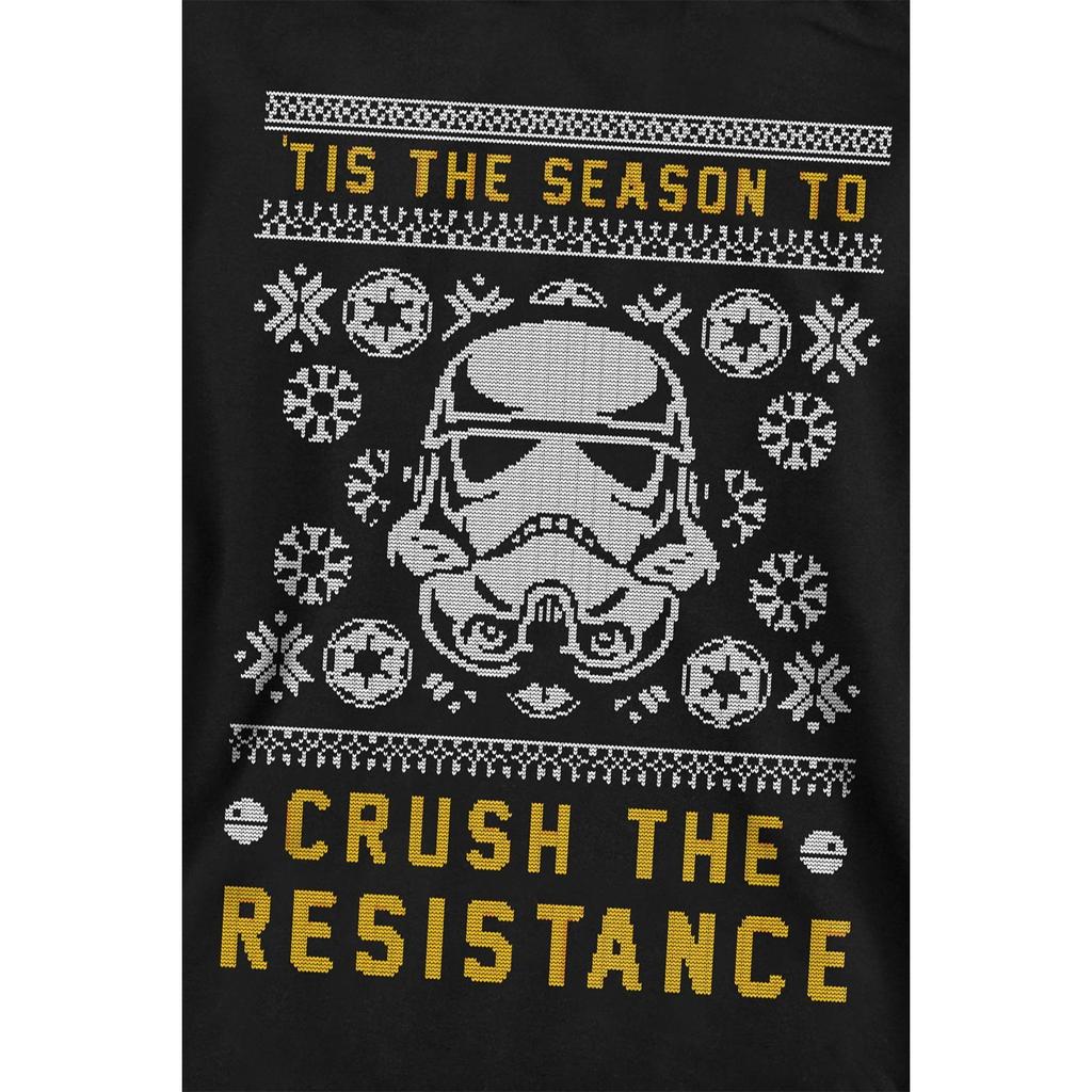 STAR WARS Unisex Erwachsenen Crush The Resistance Dieses Weihnachten Sweatshirt