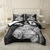 Digital Print Couple Skeleton Quilt Cover Set - Unique Stylish Comfortable for Bedding