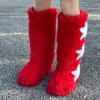 Winter Women Fluffy Faux Fox Fur Boots Woman Plush Warm Snow Boots Luxury Footwear Girls Furry Fur Bottes Fashion Winter Shoe