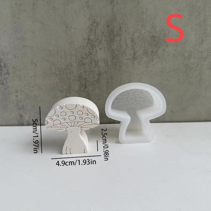

3 размера 3D мини-свеча-гриб Форма для поделок DIY Форма для изготовления Ручное мыло Смола Силиконовая форма Ароматерапия Настольное украшение