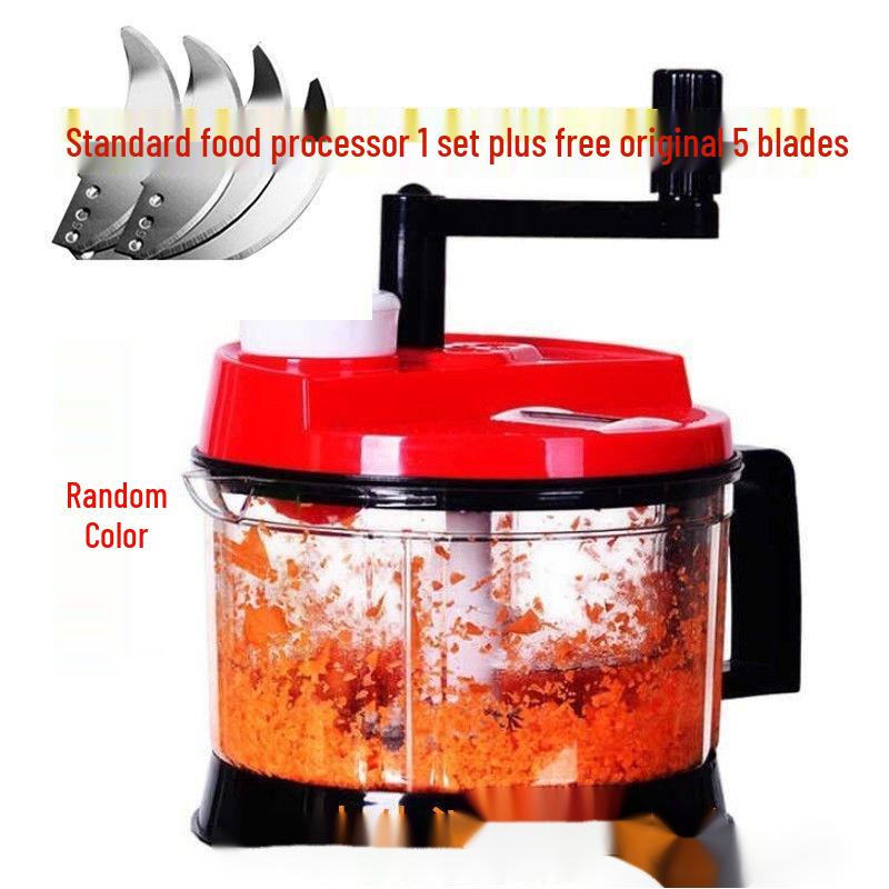 Manual Meat Grinder & Vegetable Chopper - Hand-Crank Dumpling Filling Mixer