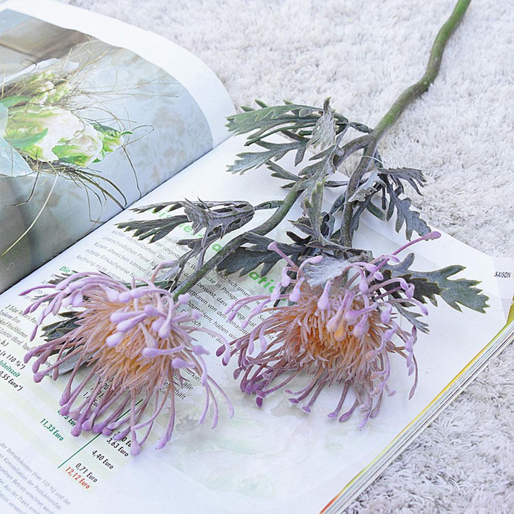 

Искусственная короткая ветка цветов 2 клешни краба подушка форма рождественский венок пластиковый домашний декор ваза свадебный набор для съемки светло-фиолетовый