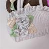 Korean Style 7-Inch Floral Handmade Evening Handbag & Coin Purse