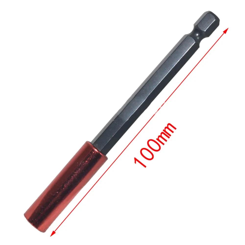 1x 50-300mm Quick Release Bit Holder 1/4" Screwdriver Drill Bit Holder Magnetic Hex Shank Extension Rod Socket For Screw Bits