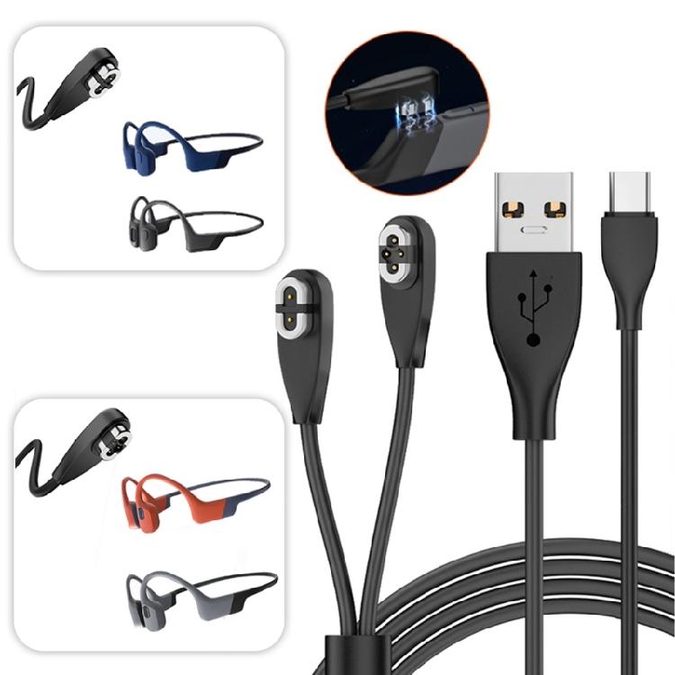 Quick Connection Magnetic Power Cord Sweat Resistant Headphones Charging Cable For S710 AS800 Bone Conduction Headphone